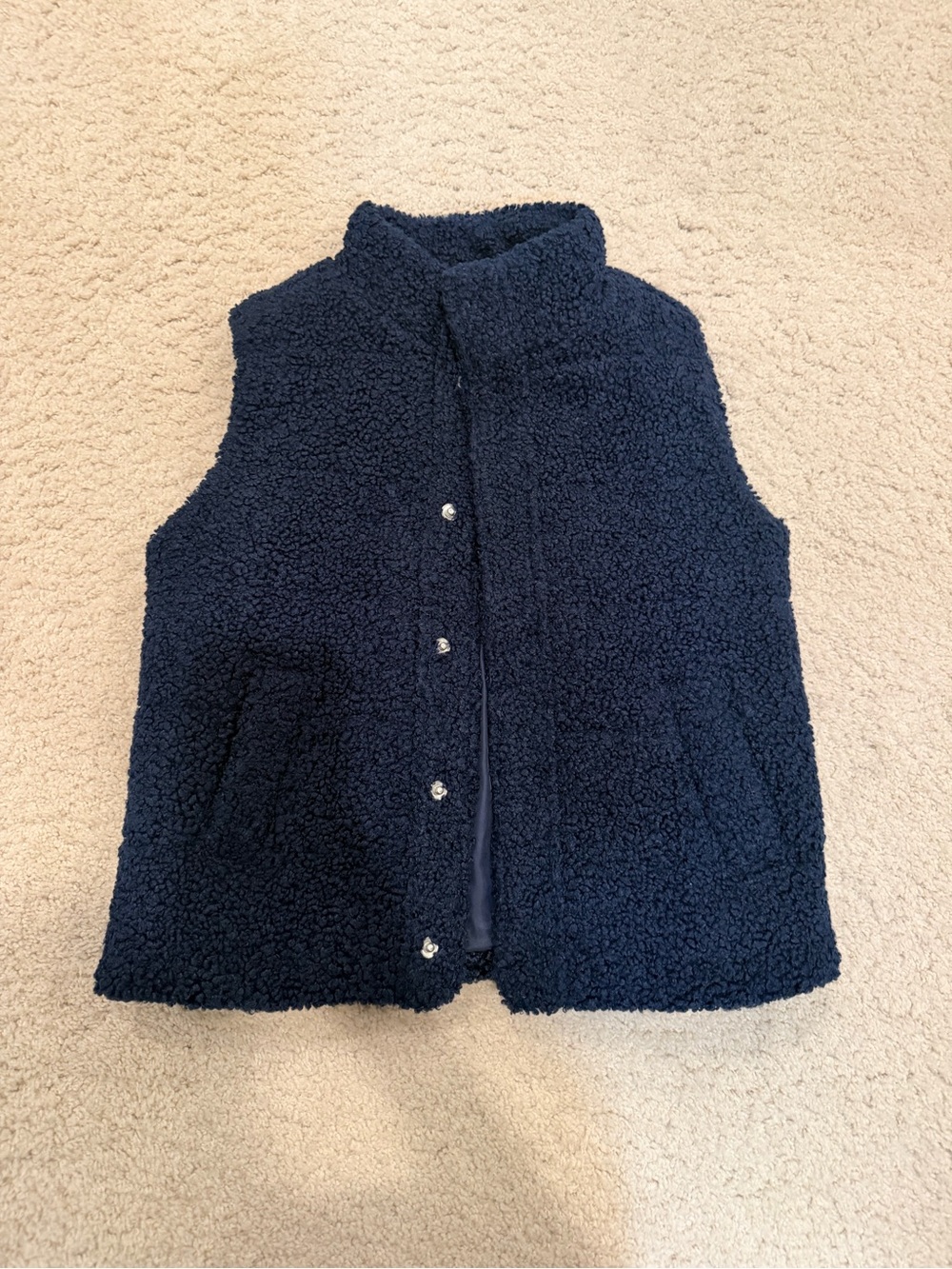 Janie and Jack Navy Sherpa Vest for Kids